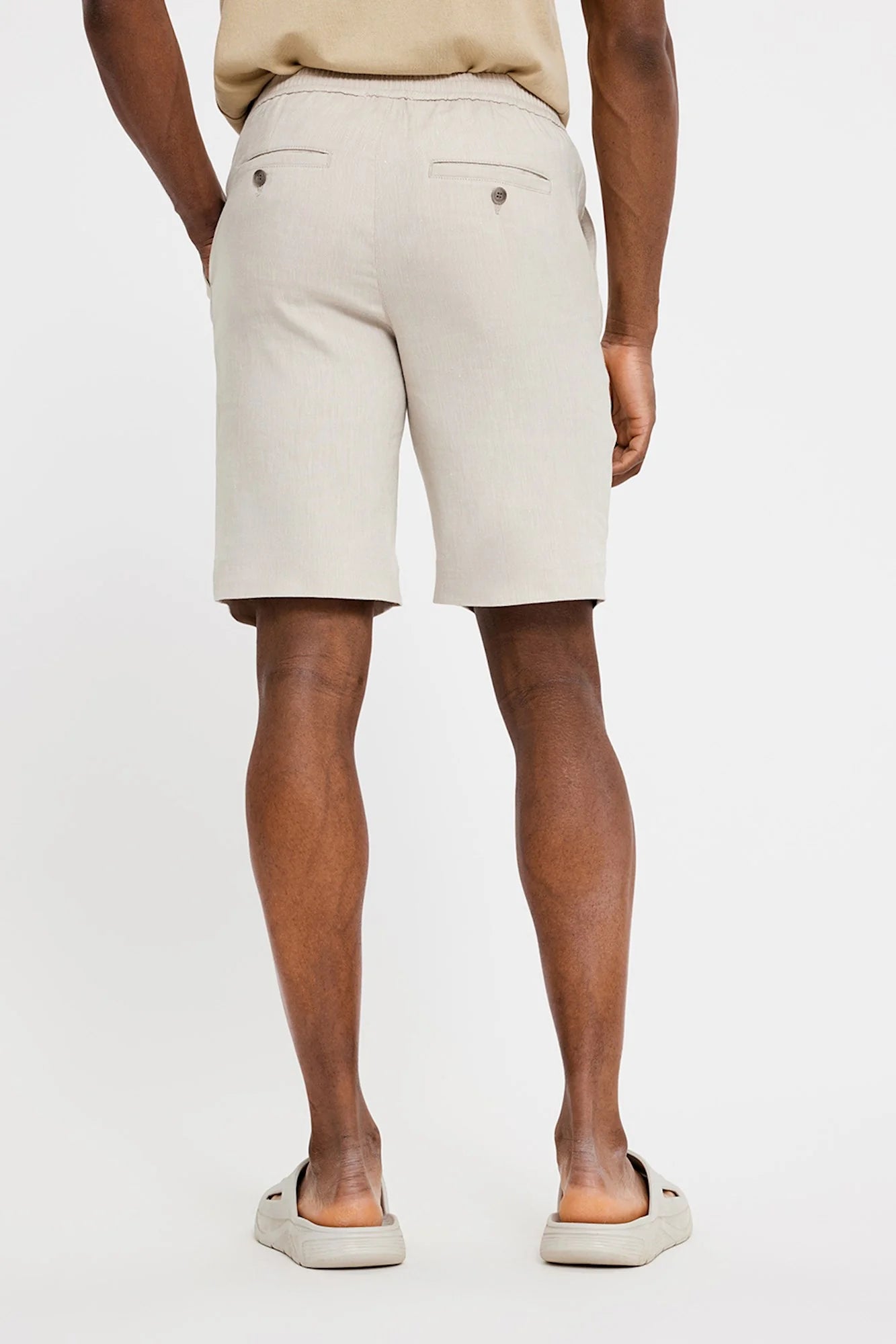 THEO SHORTS 769 - SAND LINEN