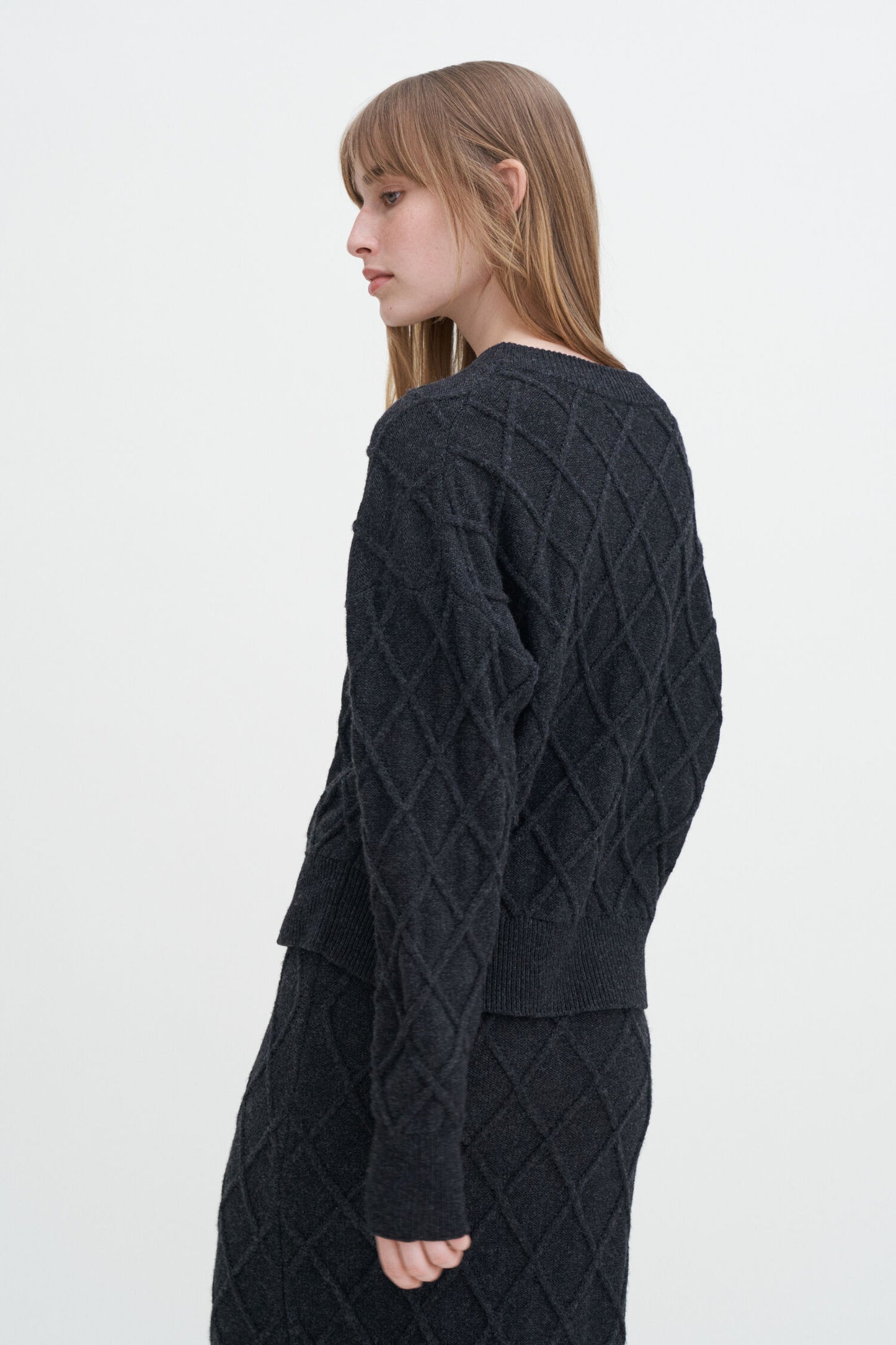 Diamond Cable Sweater