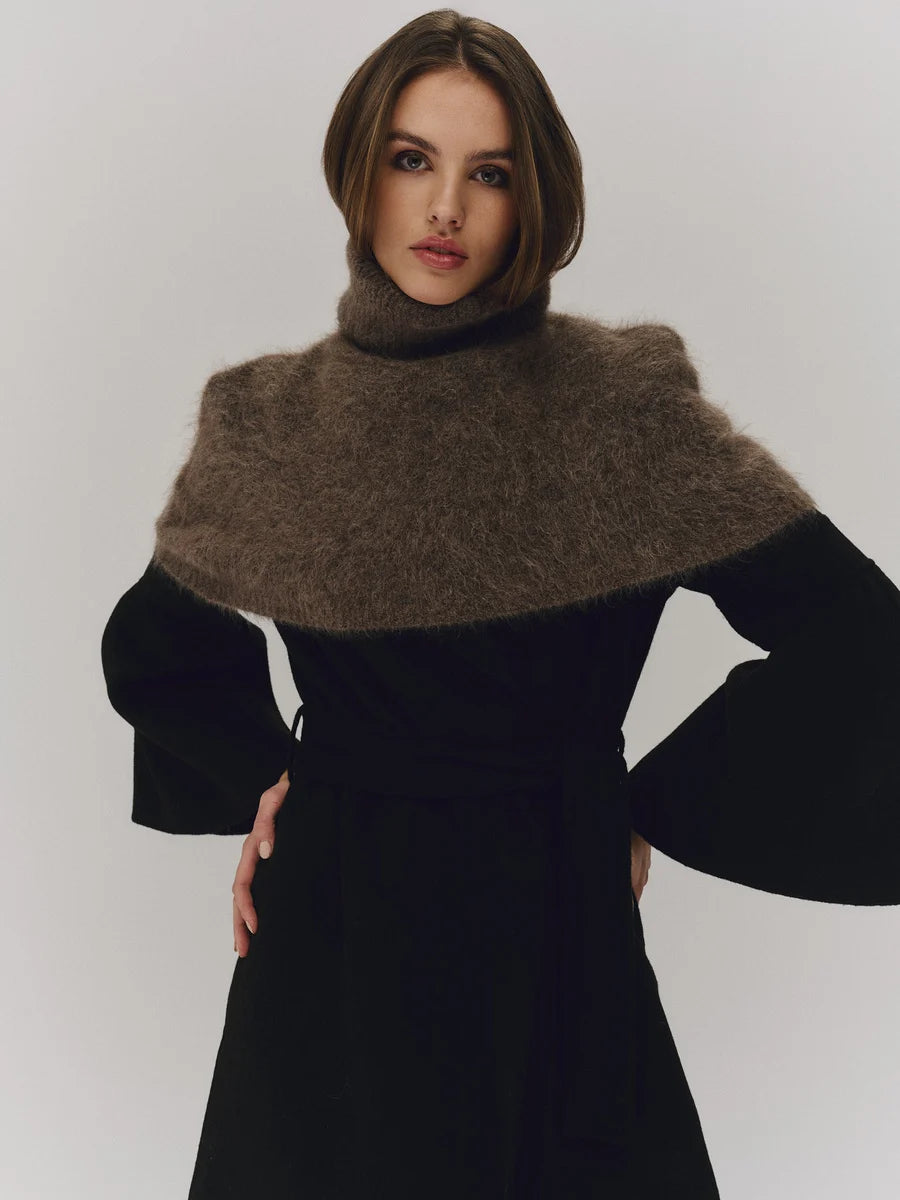 Sylvia Chunky Neck Brown