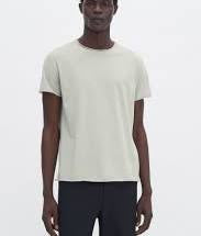 Filippa K Roll neck tee faded moss