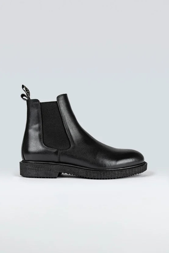 SENSE LEATHER SHOE BLACK