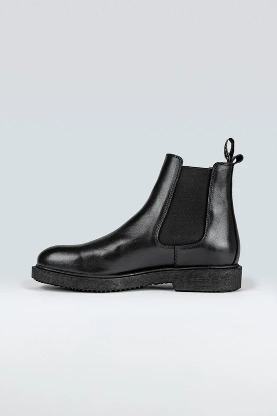 SENSE LEATHER SHOE BLACK