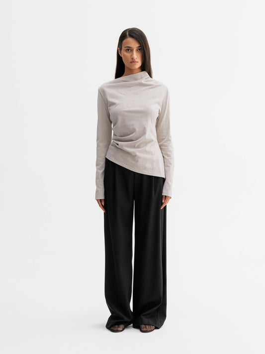 Ahlvar Gallery | Lizi LS Tee – Washed Greige