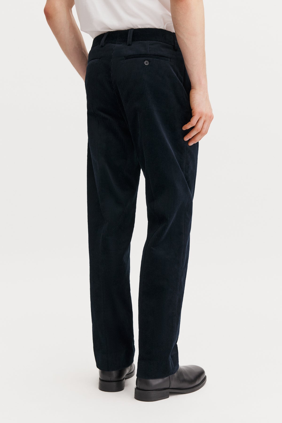 Filippa K Julian Corduroy Chino Trousers – Dark Navy