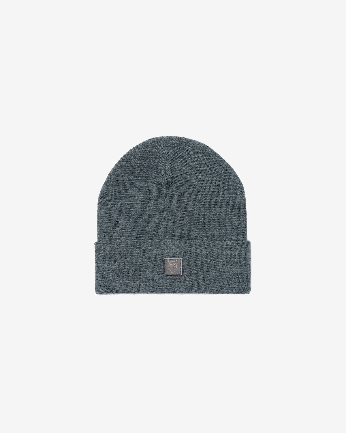 Knowledge Cotton Apparel lammullsmössa Dark Grey Melange