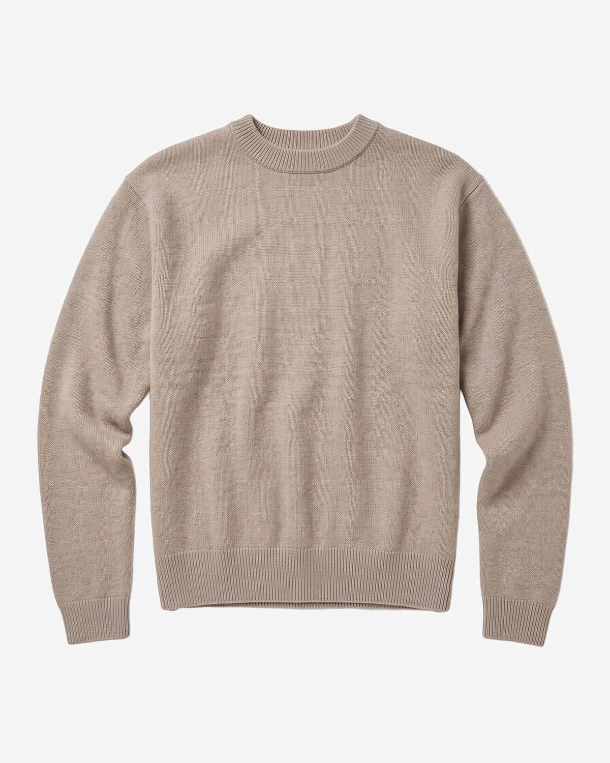 Knowledge Cotton Apparel Soufflé Yarn Sweater Light Feather Gray – ljusgrå herrtröja